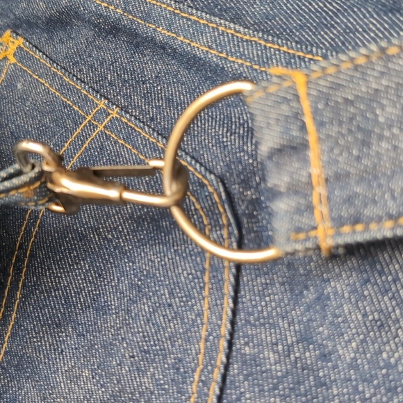 Lee Women's Upcycled Blue Denim Jeans Crossbody Bag. - Picture 4 of 10